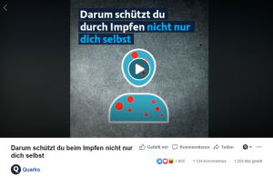 Quarks (WDR): Darum schützt du durch Impfen nicht nur dich selbst (Social Video)