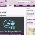 Planet Wissen (WDR): Dossier zum Magen (mit Erklärvideo)